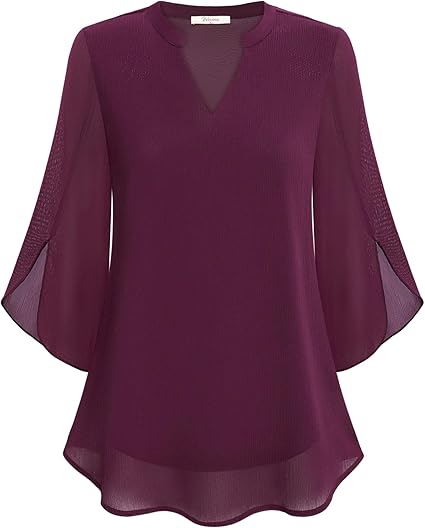 Sylva - Graceful V-Neck Top