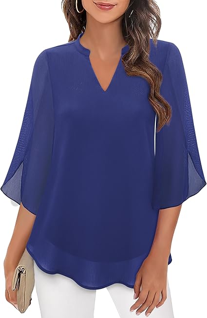 Sylva - Graceful V-Neck Top