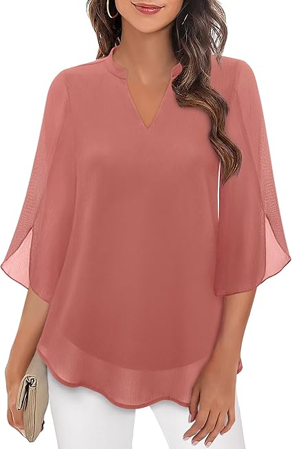Sylva - Graceful V-Neck Top