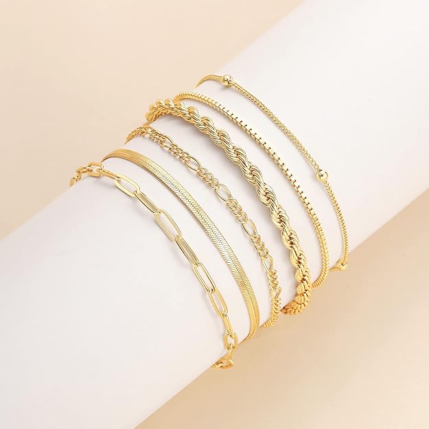 Rosie bracelet set | Gold