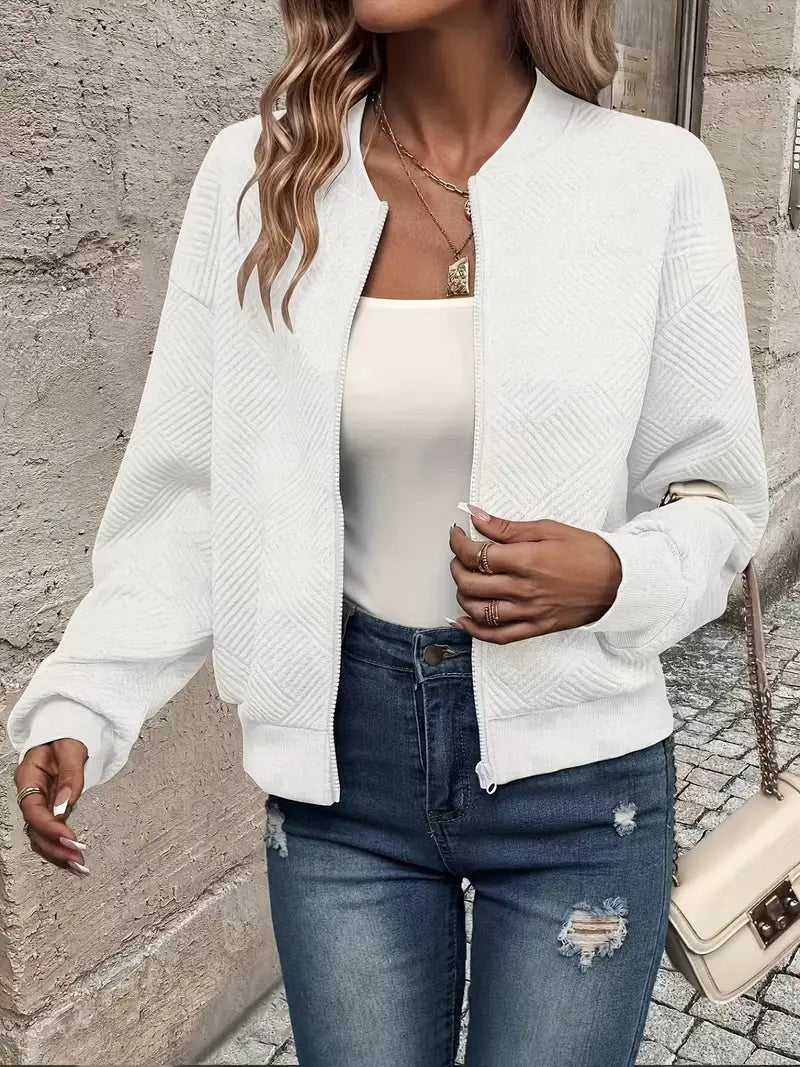 Shanie - Cozy Patterned Jacket