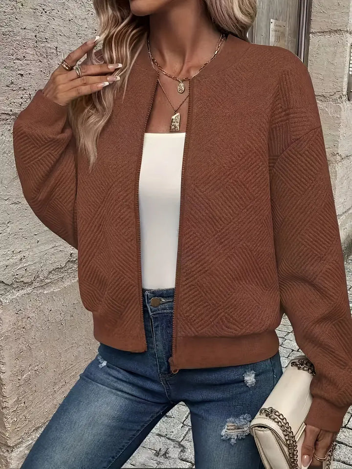 Shanie - Cozy Patterned Jacket
