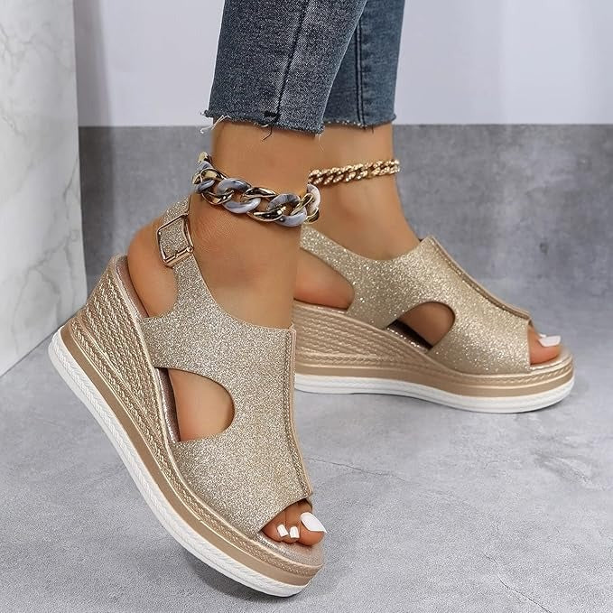 Kelsey - Boho Wedge Sandals
