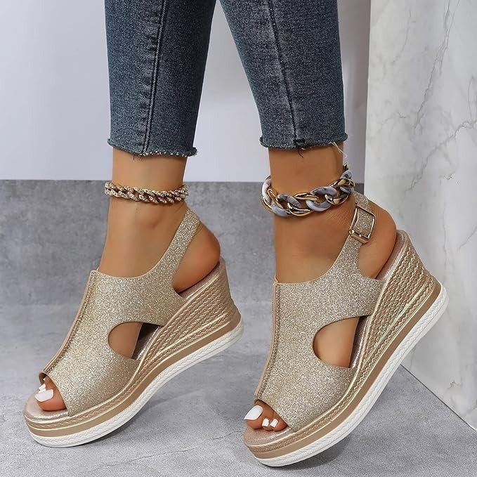 Kelsey - Boho Wedge Sandals