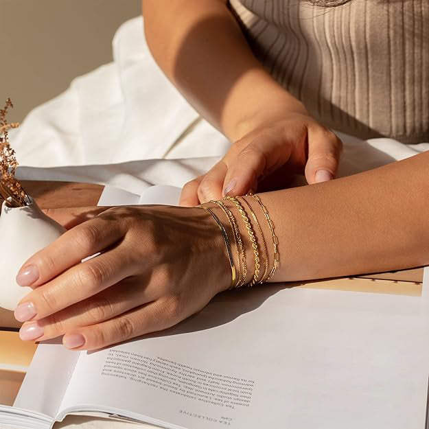 Rosie bracelet set | Gold