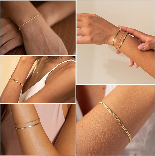 Rosie bracelet set | Gold