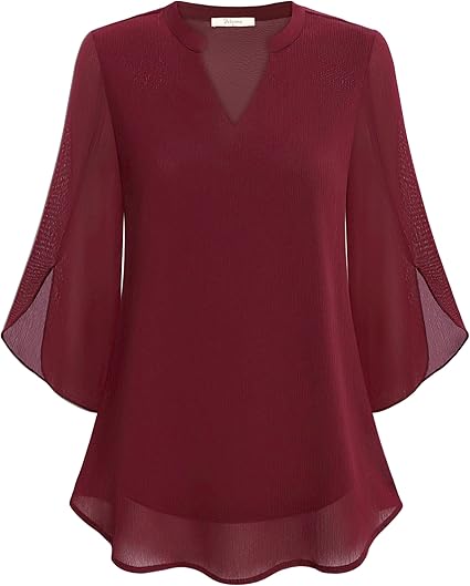 Sylva - Graceful V-Neck Top