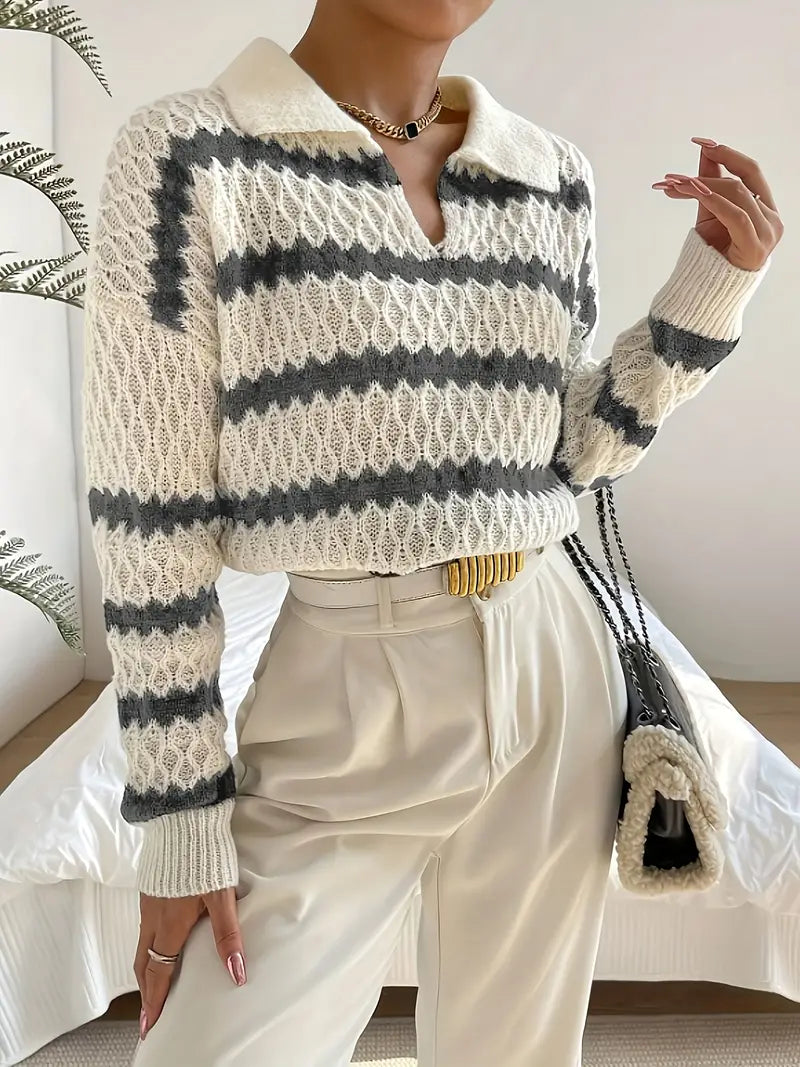 Tessira - Vintage Collar Sweater