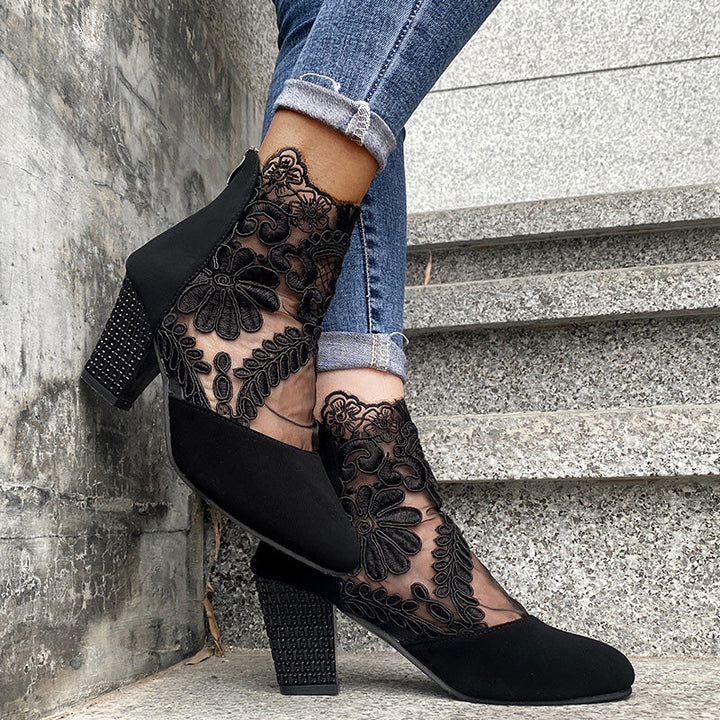 Zaylor - Lace Embellished Sandals