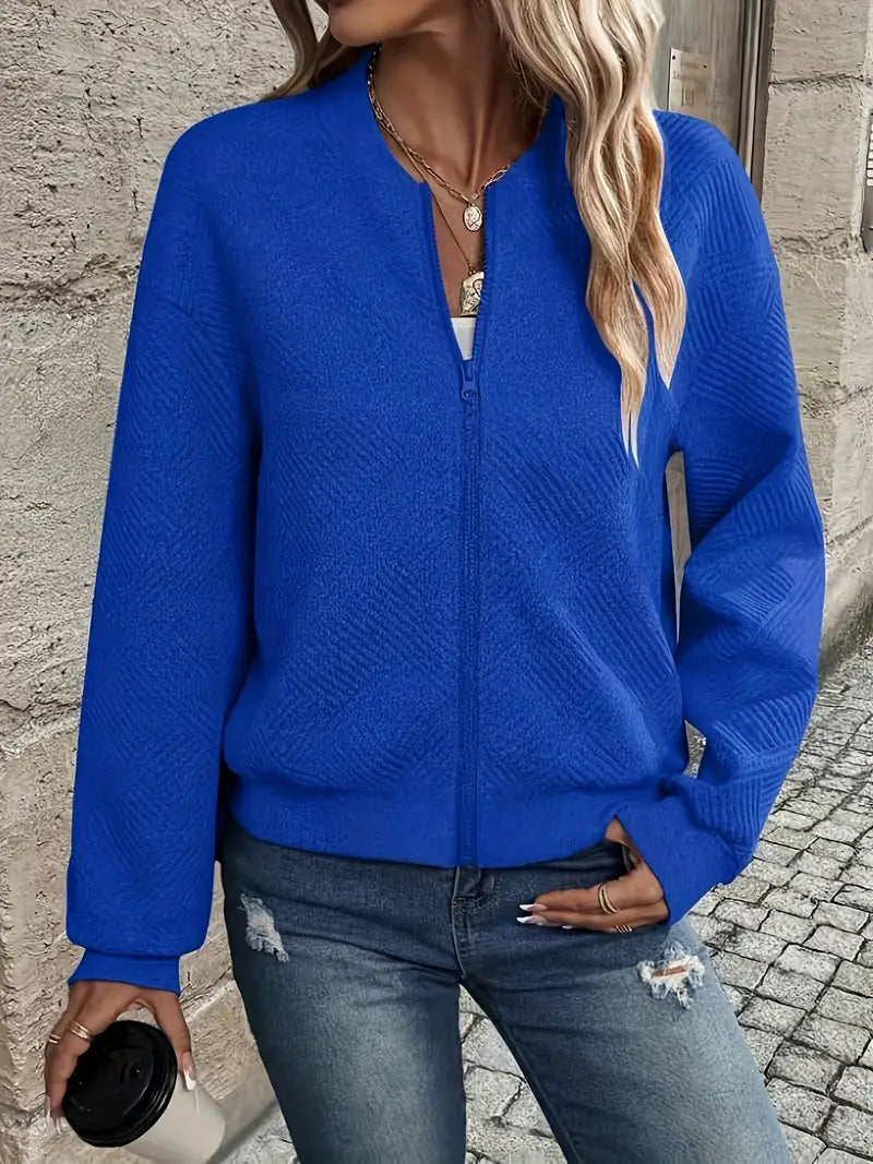 Shanie - Cozy Patterned Jacket