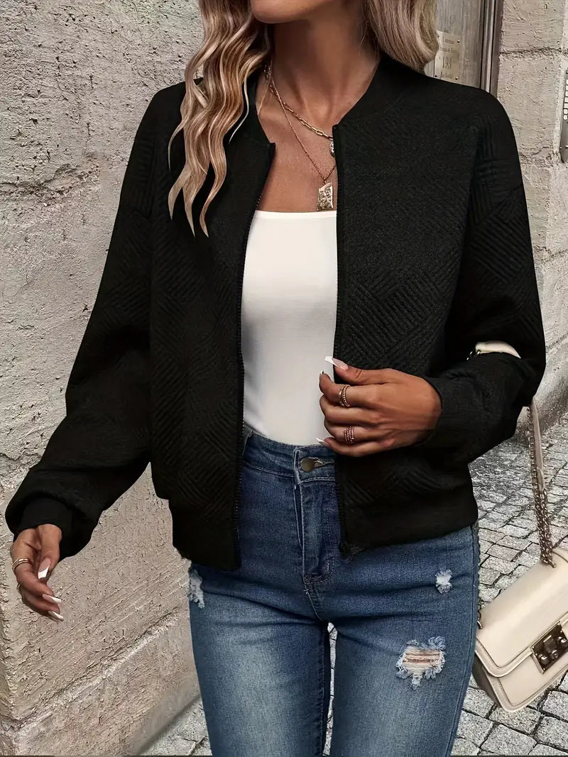 Shanie - Cozy Patterned Jacket