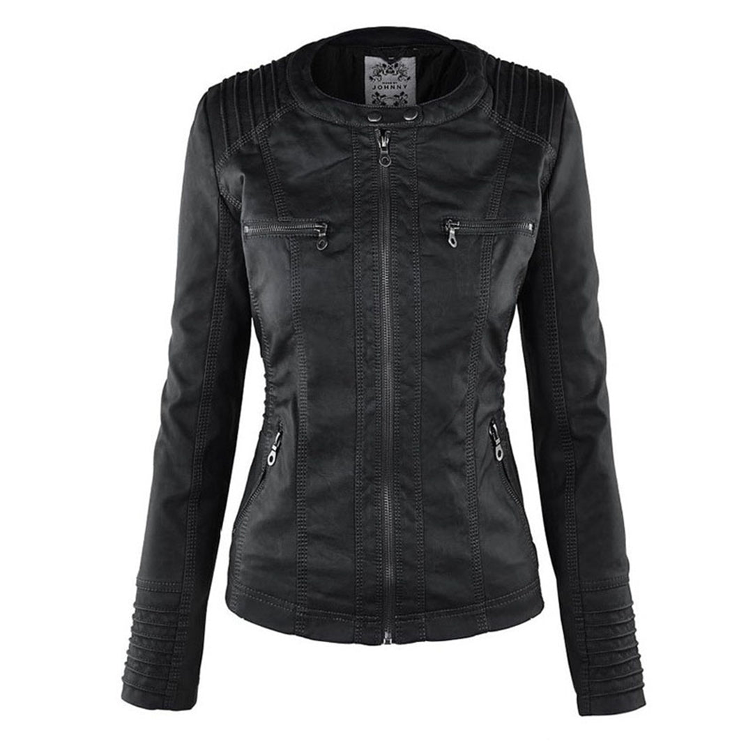 Élise | Timeless elegant leather jacket for women