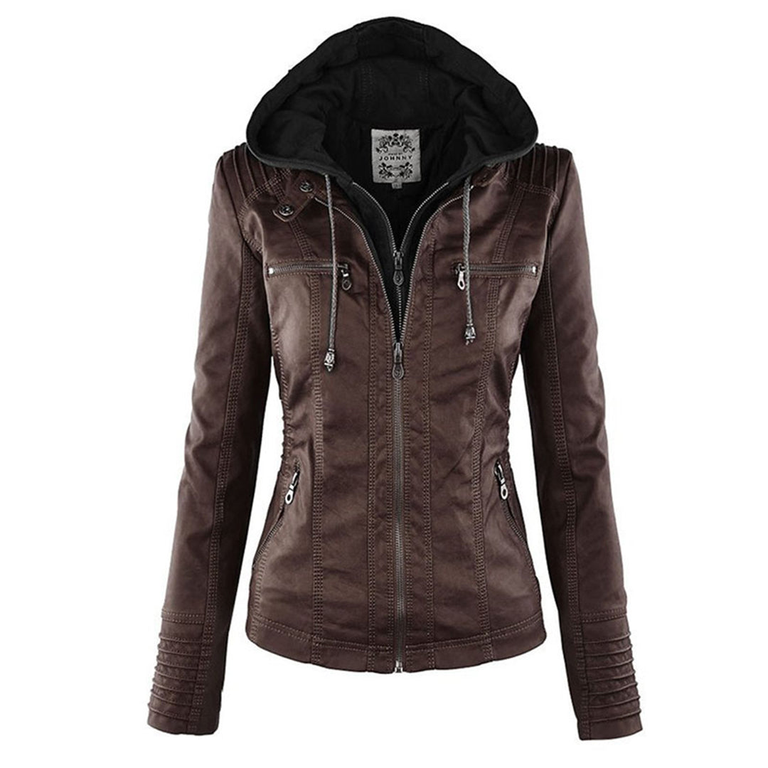Élise | Timeless elegant leather jacket for women