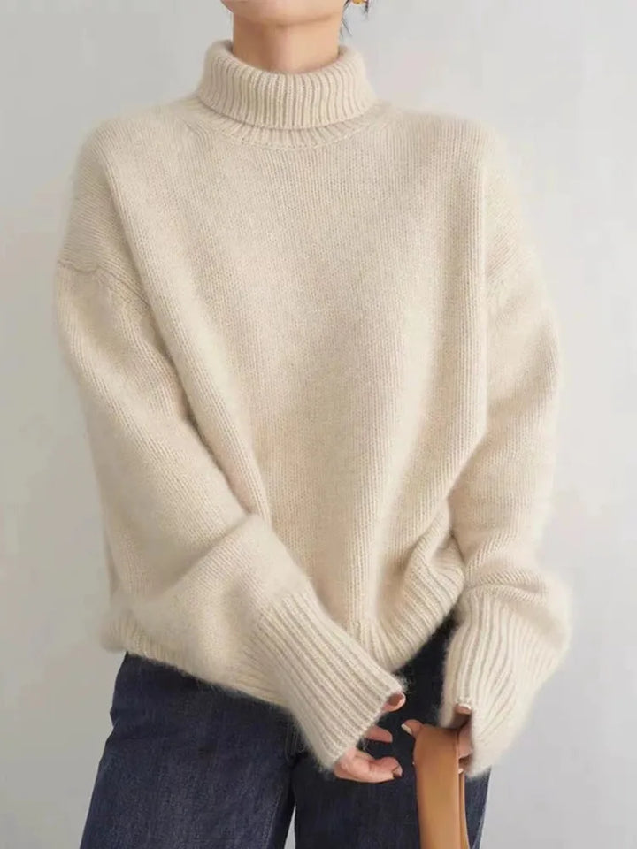 Olivia - High Neck Cashmere Jumper