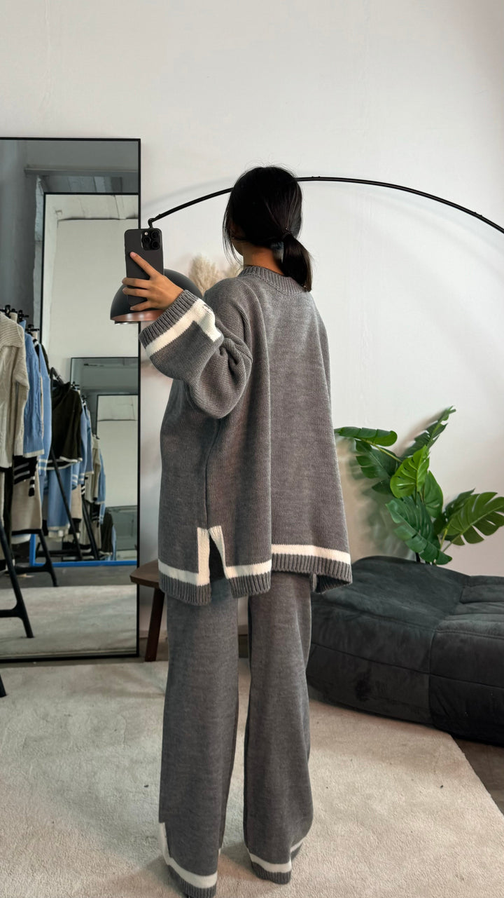 Elara - Cozy Contrast Trim Set