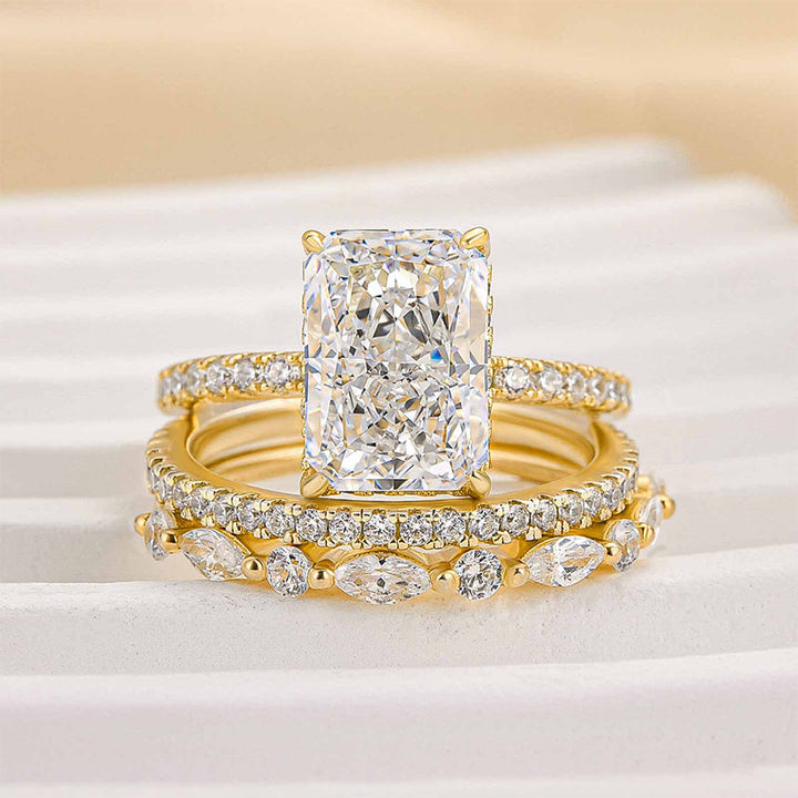 Susan 3PC Wedding Ring Set | gold
