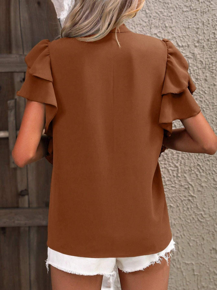 Zendee - Stylish Ruffle Blouse