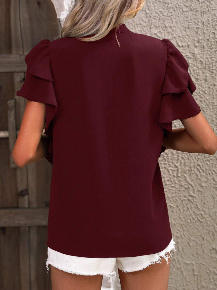 Zendee - Stylish Ruffle Blouse