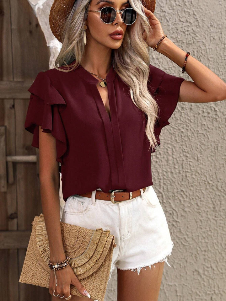 Zendee - Stylish Ruffle Blouse
