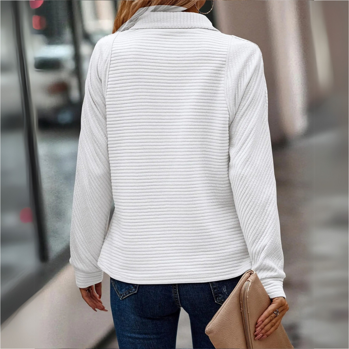 Carly - Half-Zip Textured Sweater
