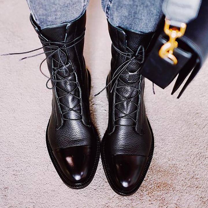 ALTHEA - Lace-Up Ankle Boots