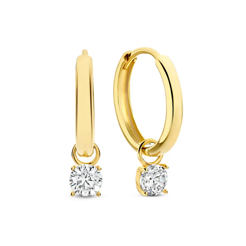 Poppy Stone Earrings Set | Gold