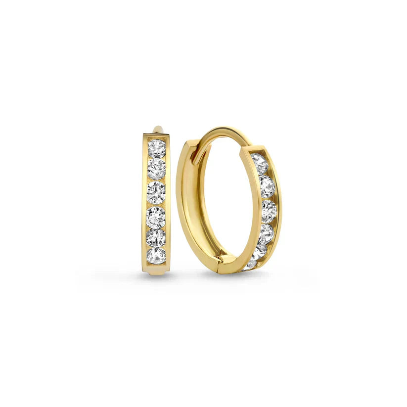 Josephine Brillane Stone Earrings Set | Gold