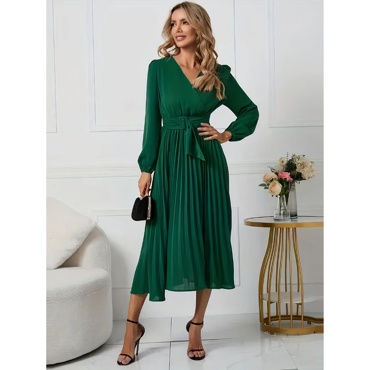 Aika - Pleated Elegance Dress