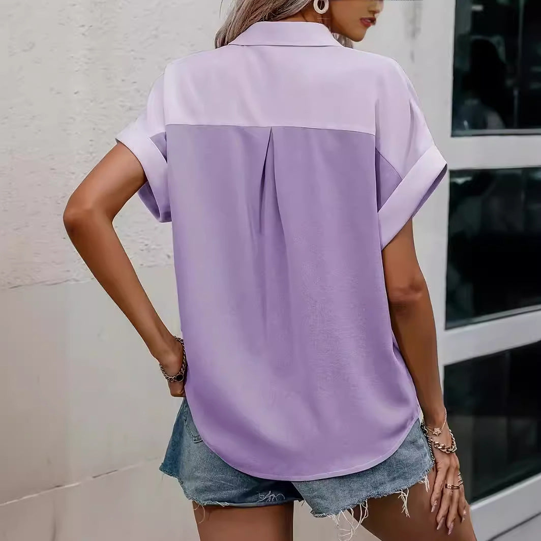 Lira - Colorblock Casual Blouse