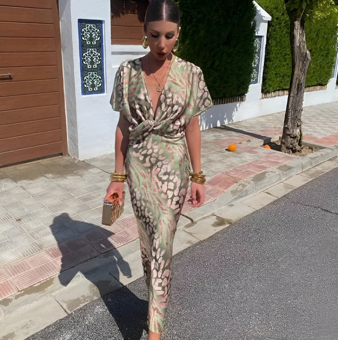 Cara - Classy Printed Dress
