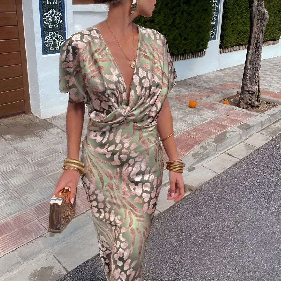 Cara - Classy Printed Dress