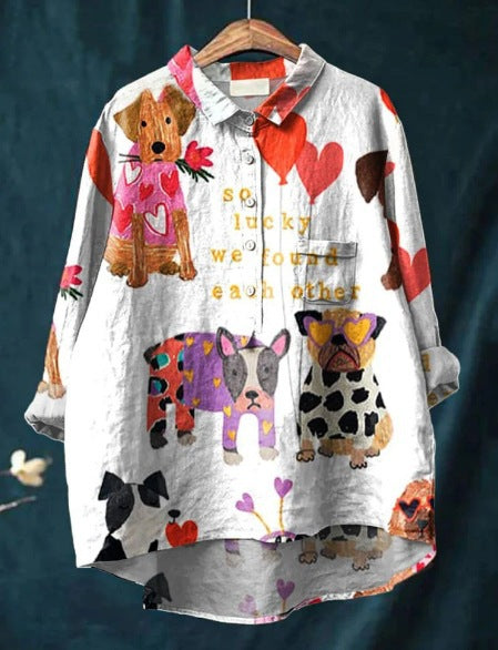 Anesha - Playful Print Blouse