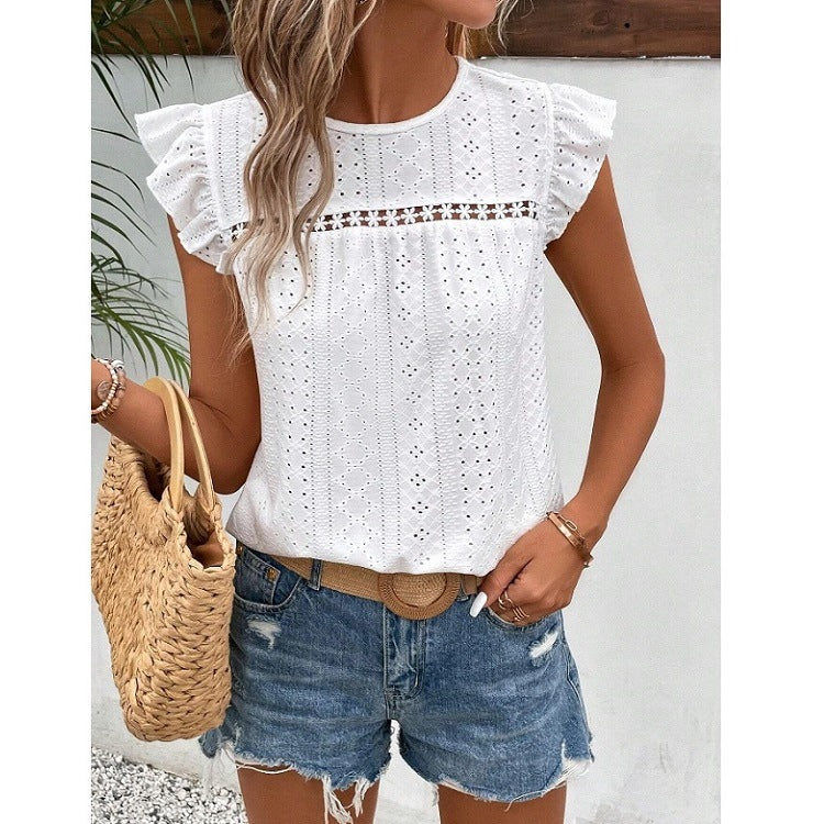 Emberlyn - Delicate Lace Blouse