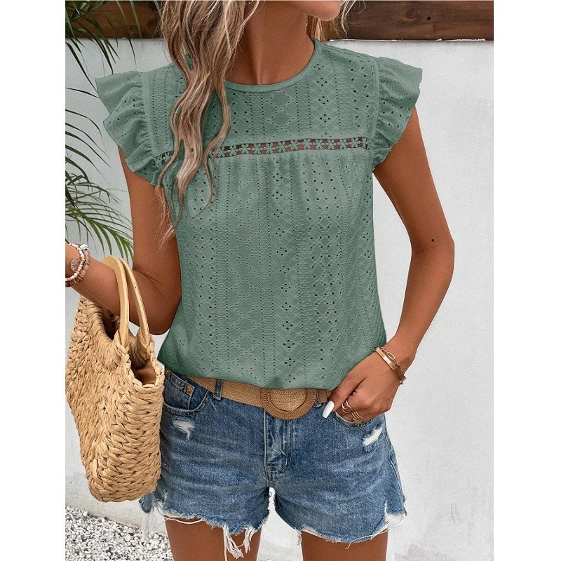 Emberlyn - Delicate Lace Blouse