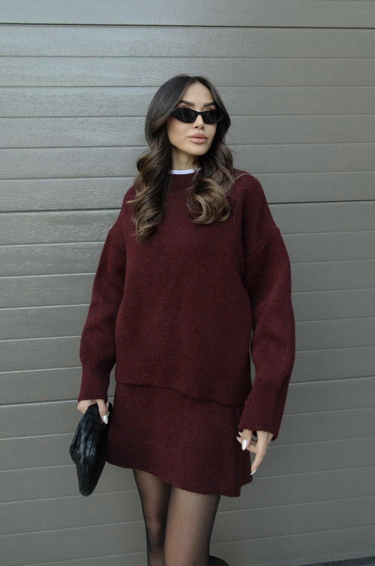 Rena - Minimalist Sweater and Skirt Set