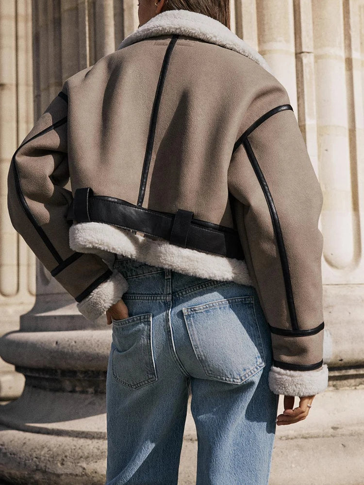 Kaiva - Sleek Shearling Jacket