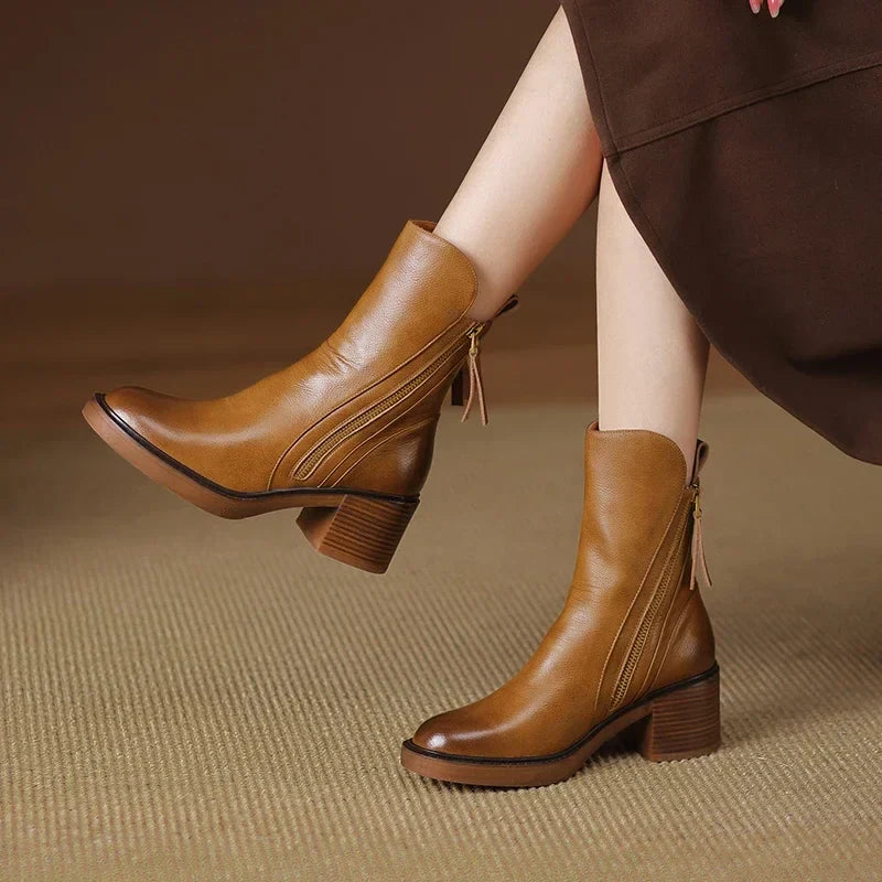 SERENE - Block Heel Ankle Boots