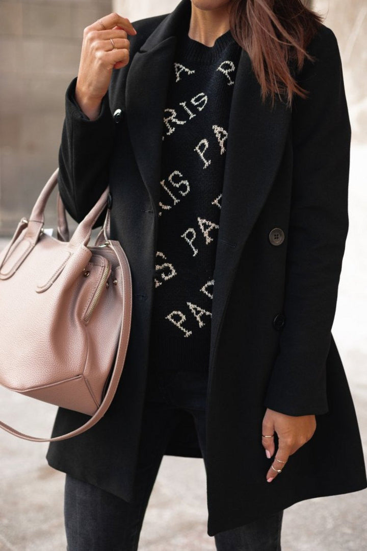 Celine - Chic Double-Breasted Coat: