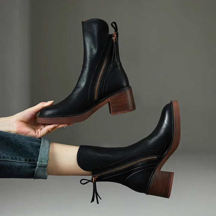 SERENE - Block Heel Ankle Boots