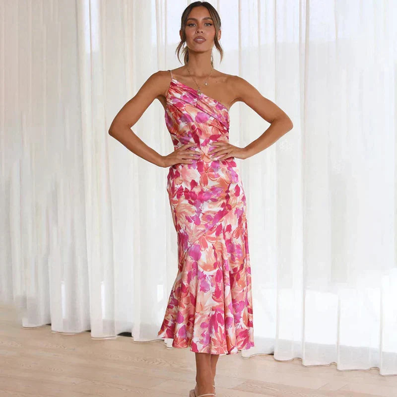 Lovie - Asymmetrical Bloom Dress