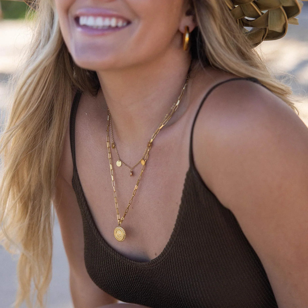 Buddha Necklace | Gold
