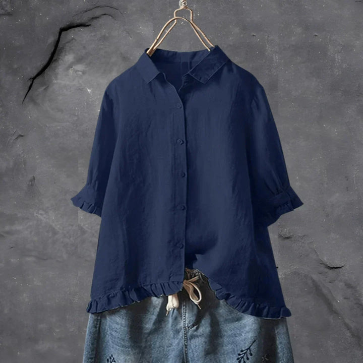 Viera - Pleated Detail Blouse