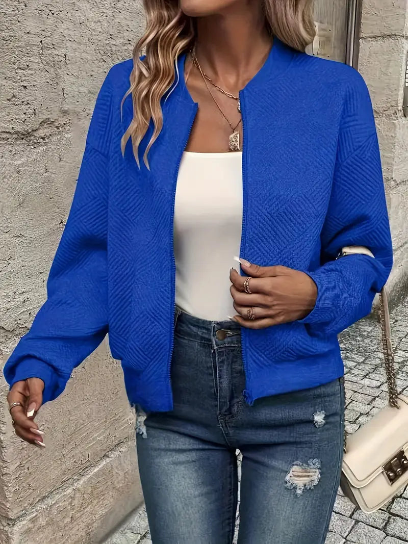Shanie - Cozy Patterned Jacket