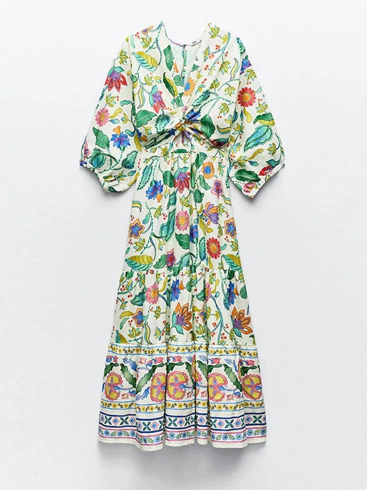 Elanore - Tropical Floral Dress