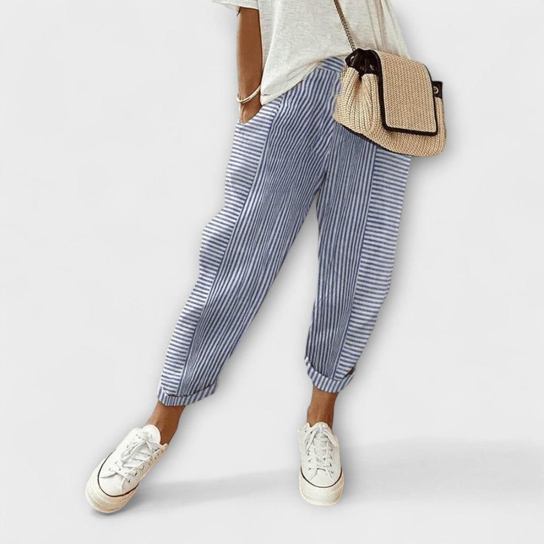 Sanne – Comfortable Striped Pants