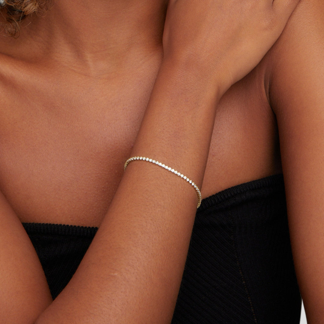 Sophia Gold Tennis Bracelet