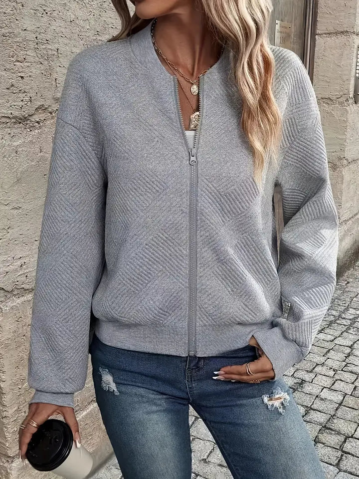 Shanie - Cozy Patterned Jacket
