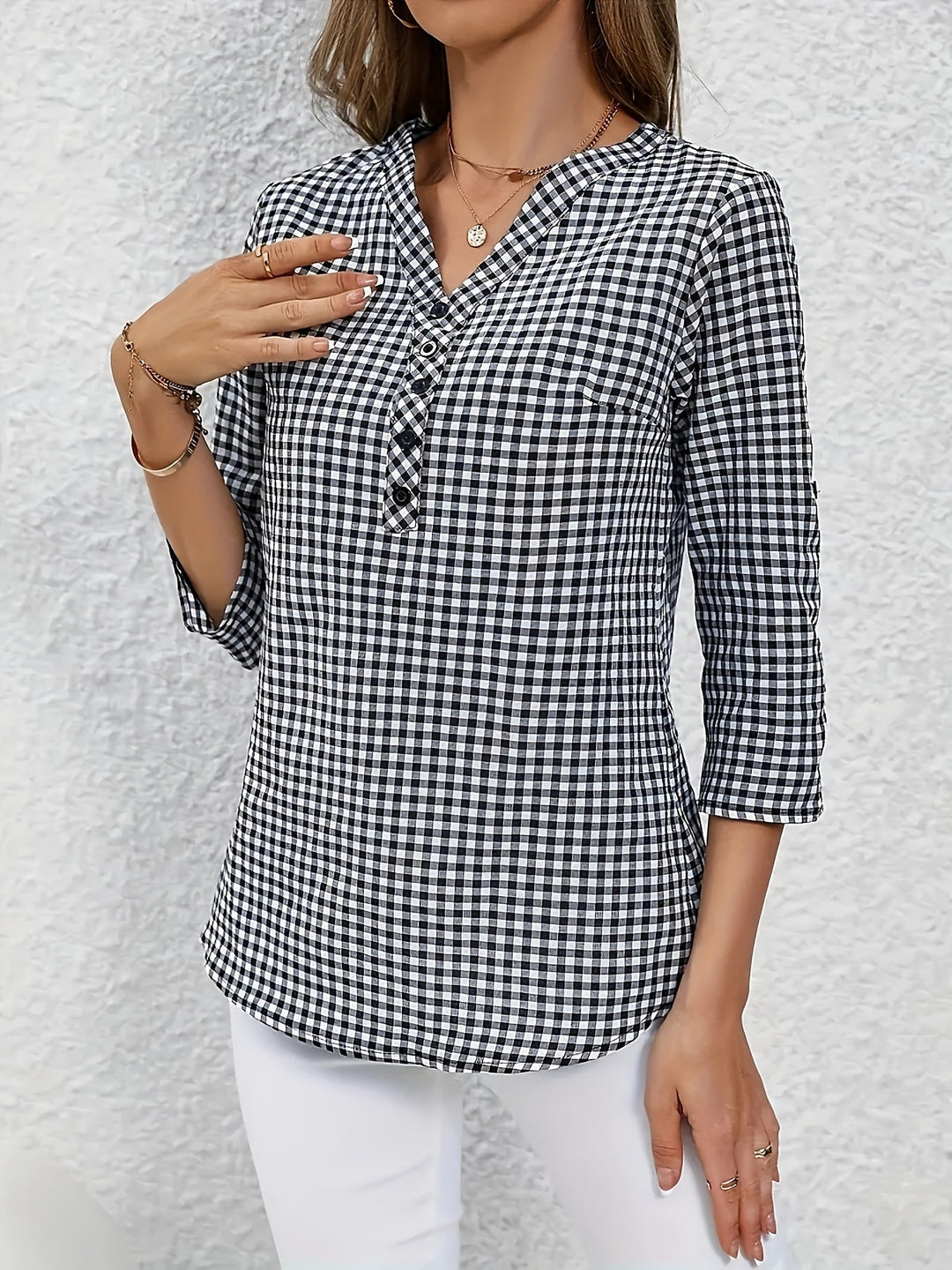 Vianney - Stylish V-Neck Top