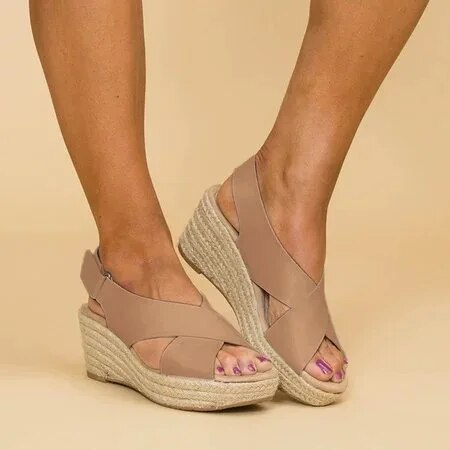 Nancy - Elegant Cross-Strap Sandals