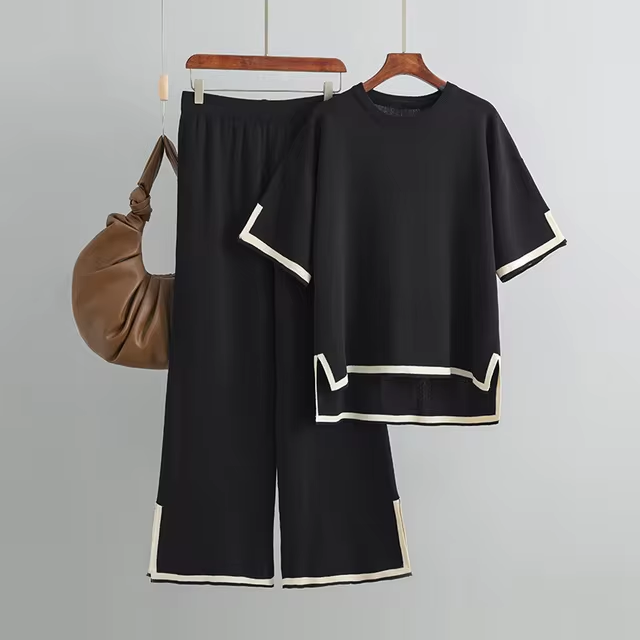 Jeah - Chic Contrast Trim Set